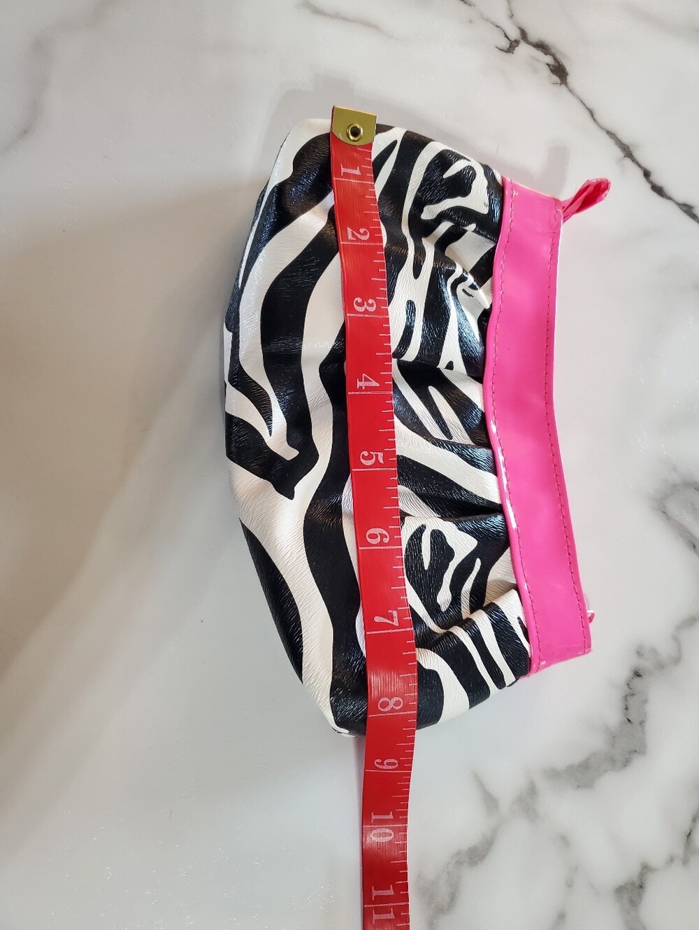 Zebra Print & Hot Pink Make-Up Bag - Picture 10 of 15